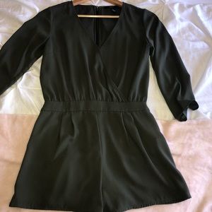 Olive green romper